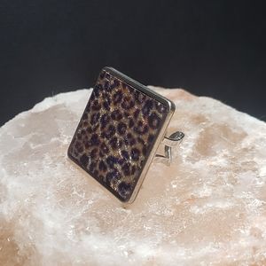 Cheetah Design Statement Ring